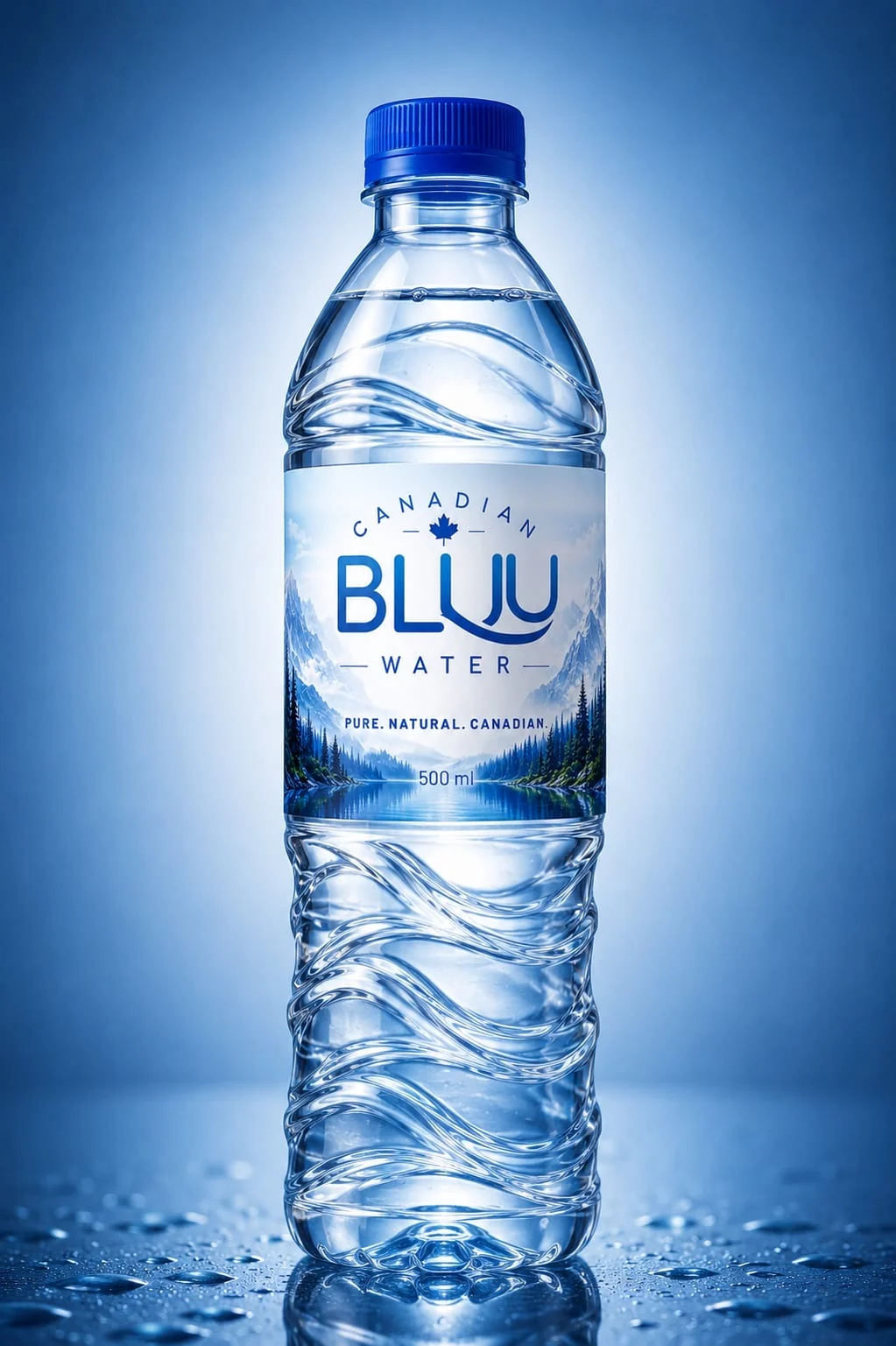 Canadian Bluu 500 mL bottle
